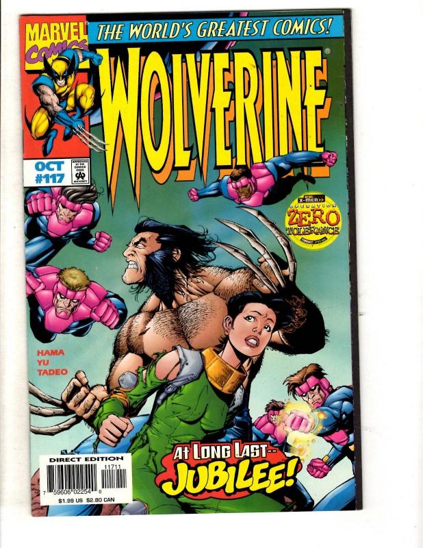 Lot Of 8 Wolverine Marvel Comic Books # 117 118 119 120 121 122 123 124 XMen MF8