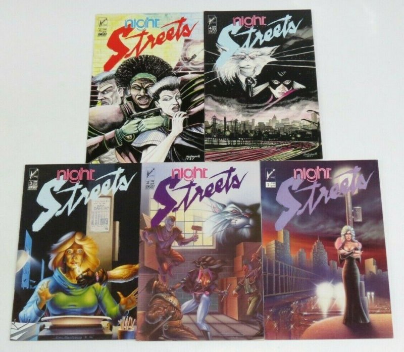 Night Streets #1-5 VF/NM complete series 1986 ARROW COMICS crime lord story