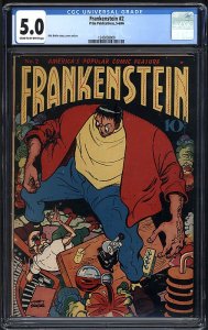 Frankenstein #2 (Prize Publications, 1946) CGC 5.0 - Mike Ploog Cover