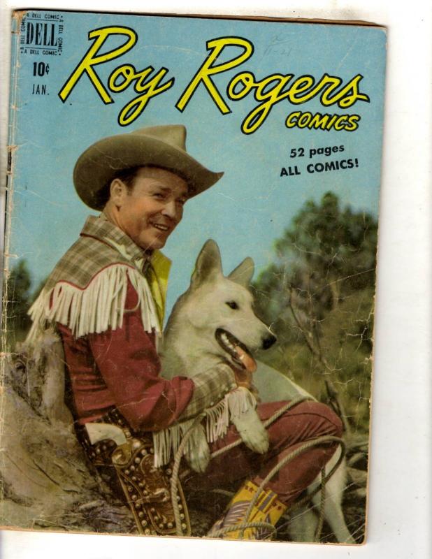 Roy Rogers # 25 VG Dell Golden Age Comic Book Western Cowboy Trigger JL8
