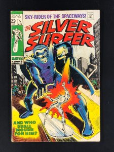 The Silver Surfer #5 (1969) VG+ 1st Appearance of Al Harper (Ghost Light)