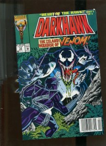 DARKHAWK #14 (9.2)NM- Newsstand edition HEART OF THE HAWK PART 5!! 1992