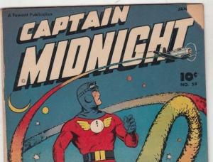 Captain Midnight #59 strict VG+  4.5    Giant Golden Collection Found 