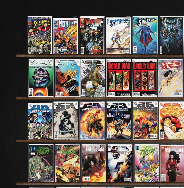 Huge Lot 150+ Comics with Countdown, 52, Warlord, Warriors Of Plasm & More!