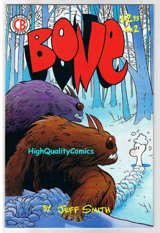 BONE #2, VF+, Jeff Smith, 4th, Cartoon Books, 1993, , more in store