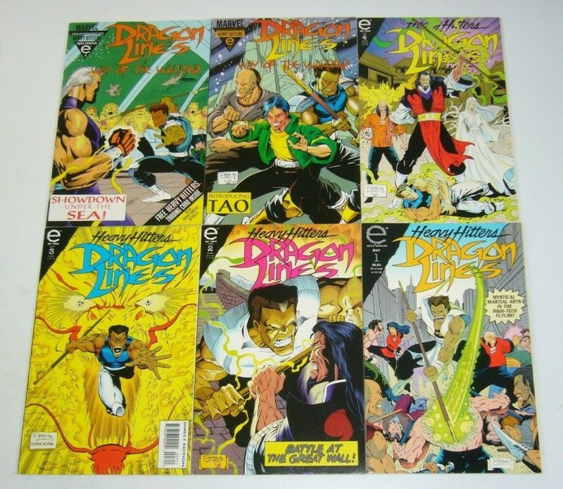 Dragon Lines #1-4 VF/NM complete series + way of the warrior #1-2 ron lim set 3