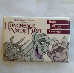 Disney Hunchback Of Notre Dame 3 x 2 Button Badge Vintage 1996 Movie Promo 