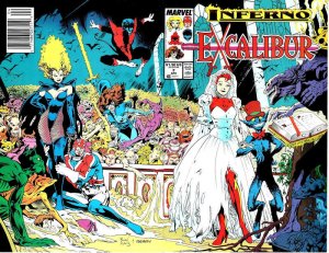 Excalibur #7 (Newsstand) VG ; Marvel | low grade comic Chris Claremont X-Men Inf
