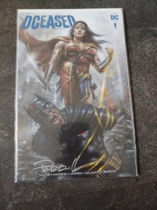 DCEASED #1 AUTOGRAPHED BY LUCIO PARRILLO SCORPION COMICS VARIANT