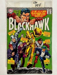 BLACKHAWK 230 Very Good-Fine March 1967 DC Comics GL, Flash, Supes cameos