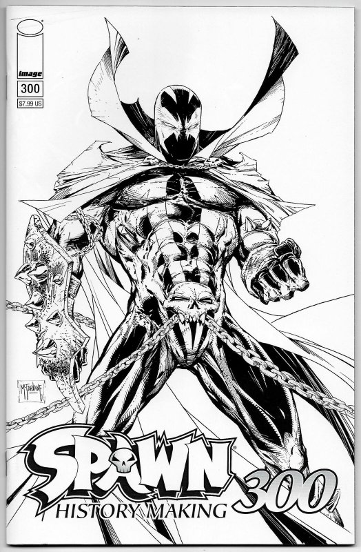 Spawn #300 Cvr B Mcfarlane B&W Variant (Image, 2019) NM