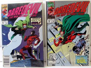 Daredevil Lot of 2 #301, 303 (1992) Marvel 7.5 VF- 1st Print Comic Books