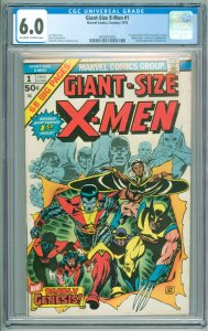 Giant-Size X-Men #1 (1975) CGC 6.0! OWW Pages! 1st Appearance of the new X-Men!