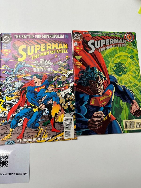 4  Superman the man of steel DC Comic Book # 32 33 34 0 Batman Flash 62 CT5