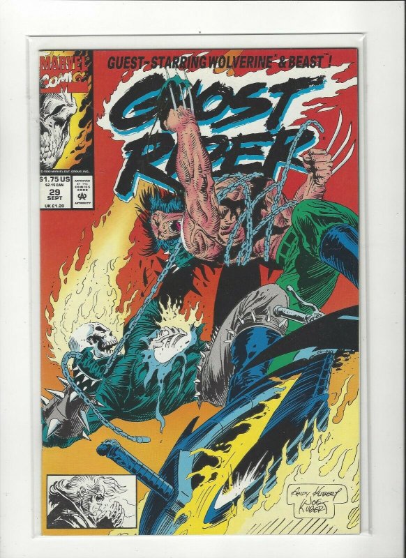 Ghost Rider (1990 series) #29 Wolverine NM Near Mint condition Marvel comics