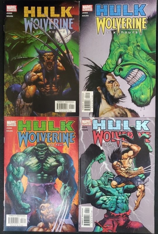 Hulk Wolverine Six Hours #1 2 3 4 Complete Mini Series 2003 Marvel VF