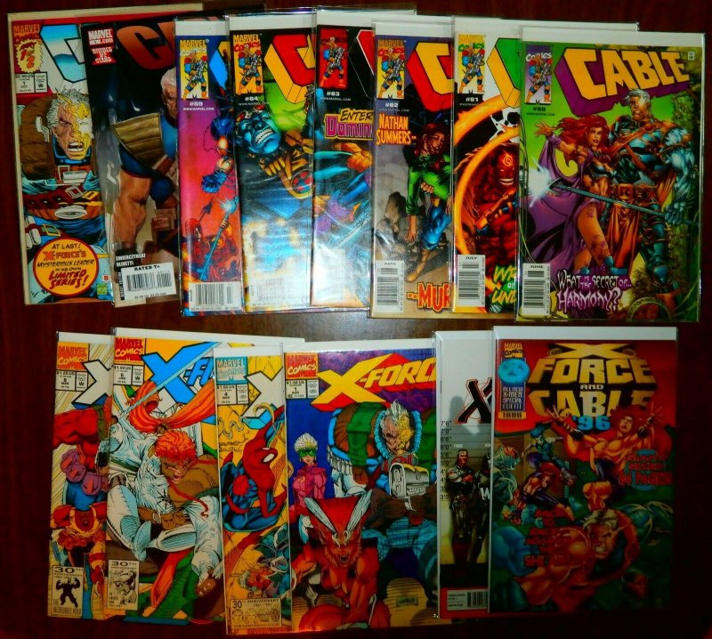 Cable V1 lot + Avengers: X-Sanction #1-4 Cyclops Phoenix, comic book lot of 63