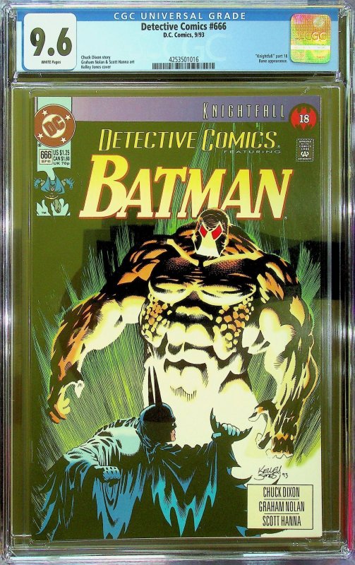 Detective Comics #666 (1993) - CGC 9.6 - Cert#4253501016