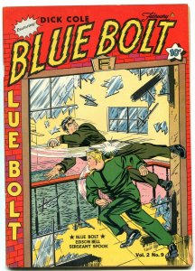 BLUE BOLT V.2 #9 1942-DICK COLE-WHITE RIDER &  SUB-ZERO VF-