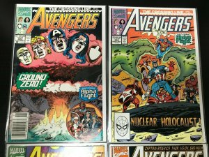 AVENGERS #323-325, 327 4PC LOT (VF) THE CROSSING LINE!! 1990 