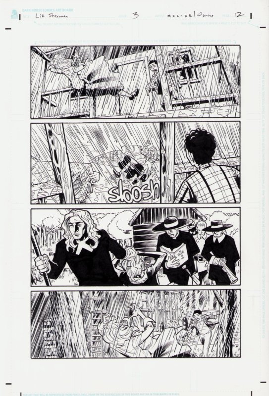 BPRD: Dead Remembered #3 Pg. 12 - INTERIOR PAGE - KARL MOLINE 2011 (HELLBOY UNI)