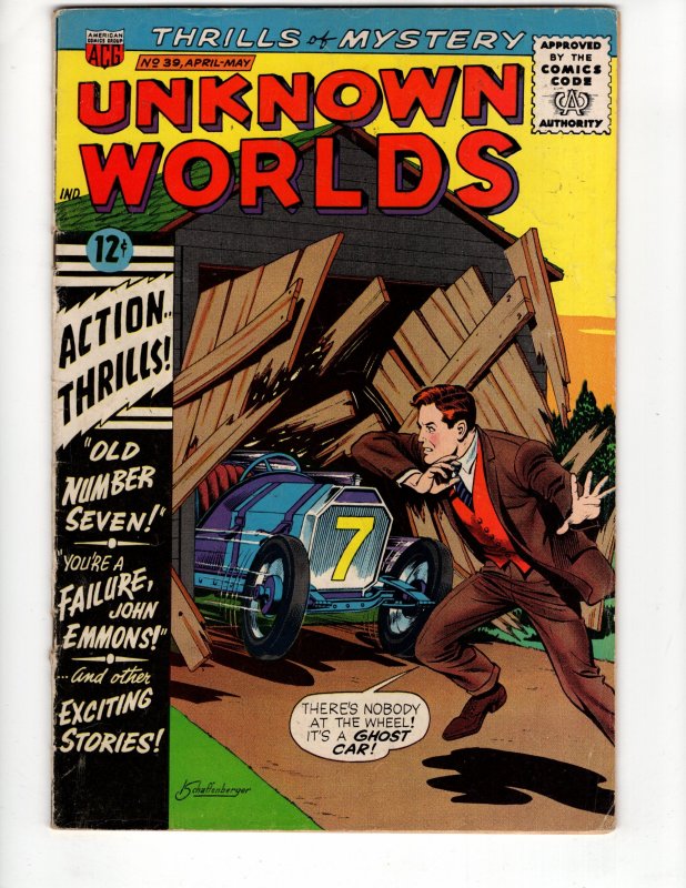 Unknown Worlds #39  (1965)  Mystery Suspense American Comics Group / ID#NN