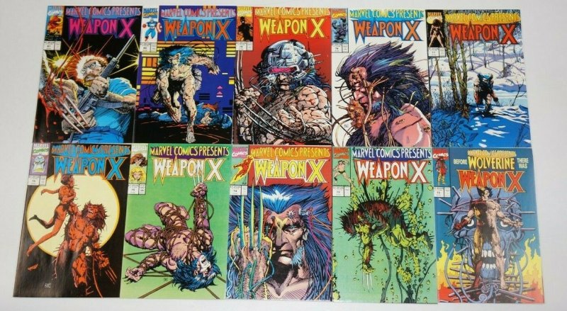 Weapon X #1-13 VF/NM complete story - WOLVERINE - Marvel Comics Presents #72-84 