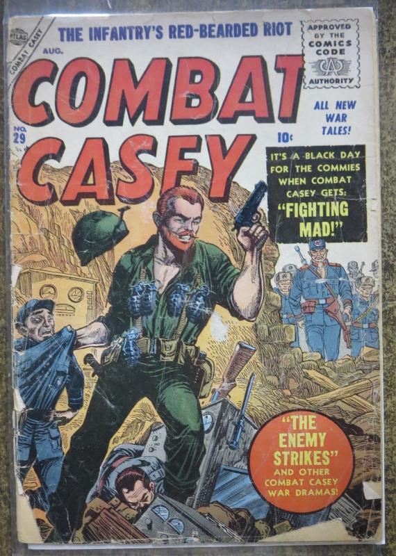 COMBAT CASEY #29 (ATLAS, 8/1956) FAIR, LOOSE COVER