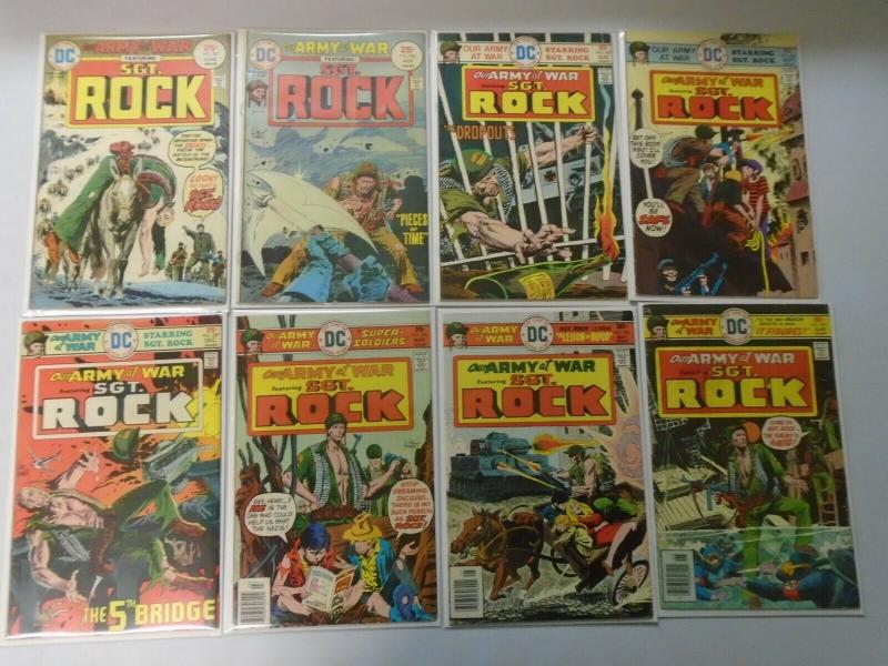 Bronze Age DC War Comics Lot Sgt. Rock From:#251-301, 29 Diff. Avg 5.0 (1971-76)