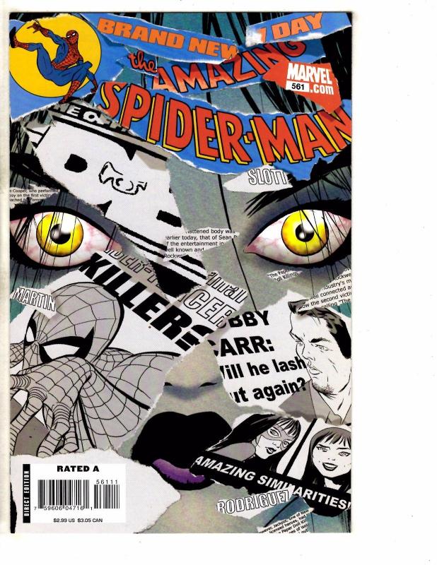 6 Amazing Spider-Man Marvel Comic Books # 559 560 561 562 563 564 NM Range J268