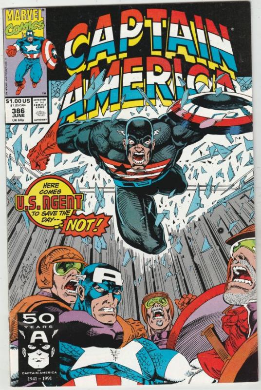 Captain America #386 (Jun-91) VF High-Grade Captain America