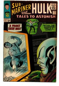 Tales to Astonish #72 - Hulk - Namor - 1965 - FN