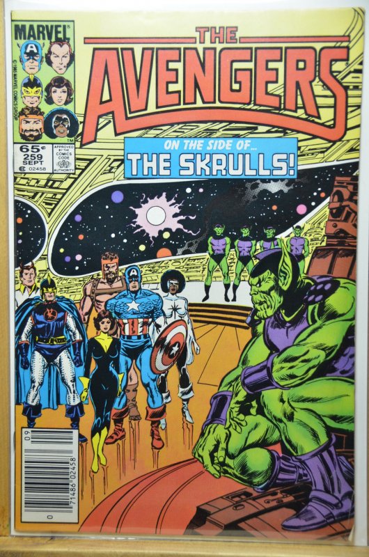 The Avengers #259 (1985)  The Skrulls !!!