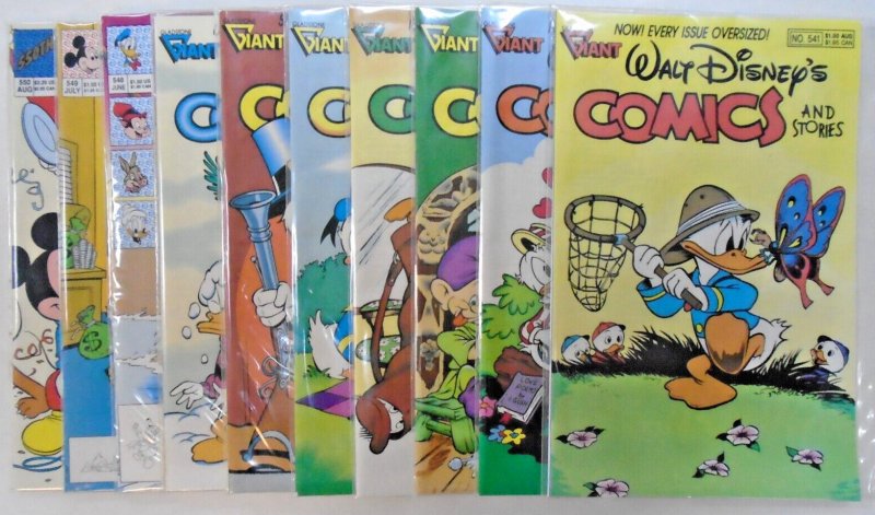***WALT DISNEY COMICS & STORIES #531-550. 20 HG Books, Guide = $137