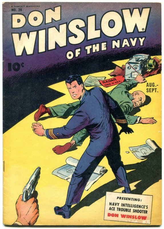 DON WINSLOW OF THE NAVY #28 1945- Fawcett Golden Age FN+