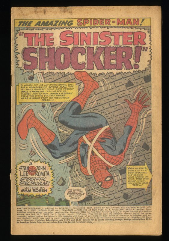 Amazing Spider-Man #46 1st Shocker! Coverless