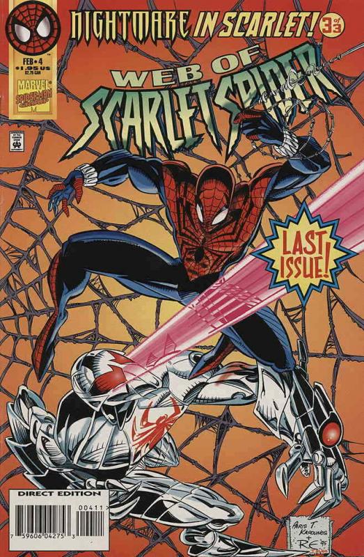 Web of Scarlet Spider #4 VF/NM; Marvel | save on shipping - details inside