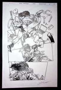 Pandemica #2 pg 3 Original Art Alex Sanchez bestselling author Jonathan Maberry