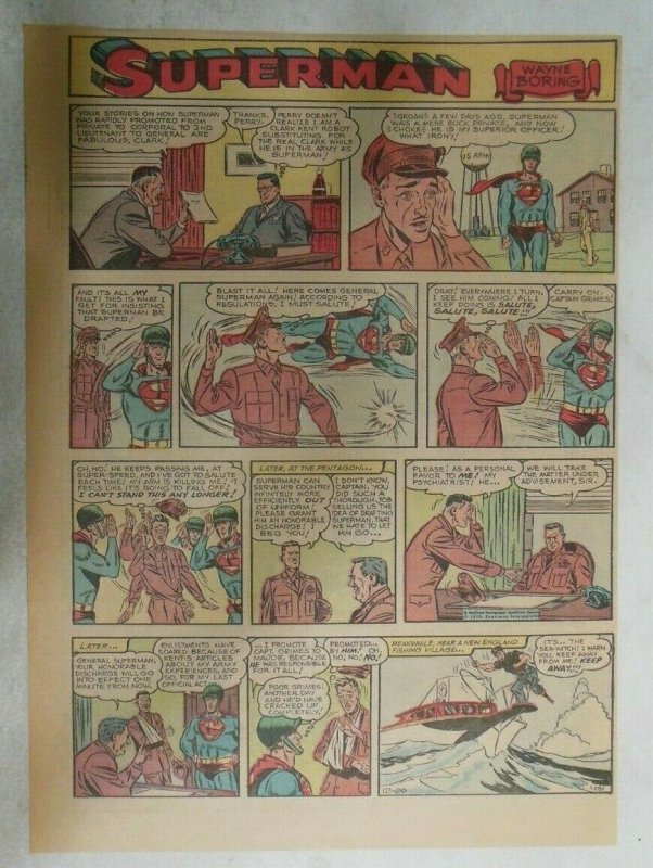 Superman Sunday Page 1051 by Wayne Boring from 12/20/1959 Tabloid Page Size