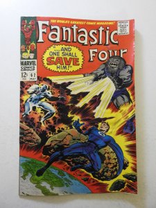 Fantastic Four #62 (1967) GD+ Condition moisture damage