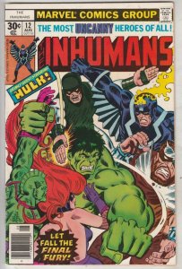 Inhumans, The #12 (Aug-77) VF/NM High-Grade Black Bolt, Gorgon, Triton, Karna...