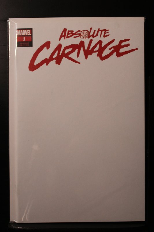 Absolute Carnage #1 Blank (White) Variant (2019)