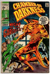 CHAMBER of DARKNESS #7, VG+, 1st Bernie Wrightson at Marvel, Gargoyle, 1970