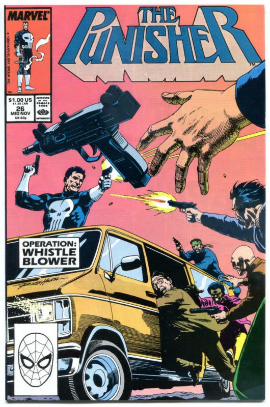 PUNISHER #25 26 27 28 29, NM, Mike Baron, 1987, Justice, more in store, 5 issues