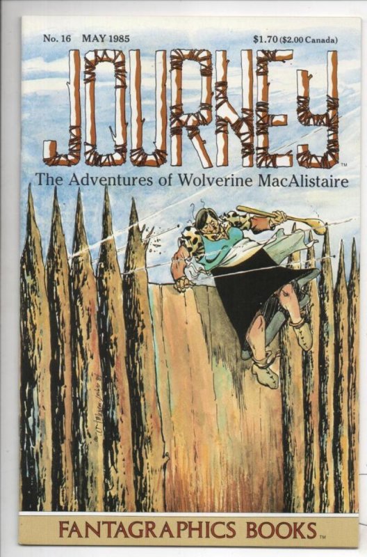 JOURNEY WOLVERINE MacAlistaire #16 VF/NM Fantagraphics 1983 1985 Mountain Man