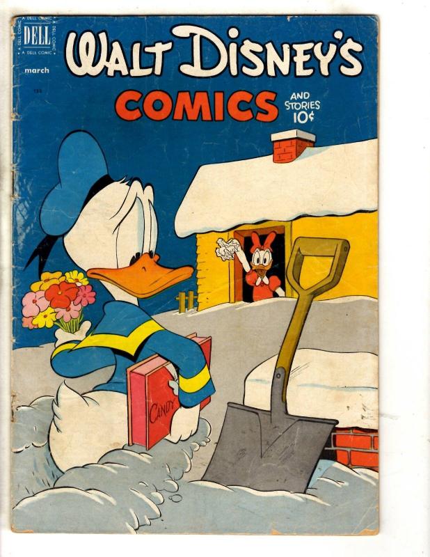 Walt Disney's Comics & Stories # 138 VG Dell Comic Book Donald Duck JL3