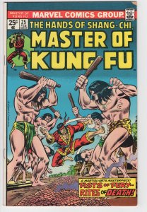 MASTER OF KUNG FU  #25 - 4.5, C-OW - Shang-Chi