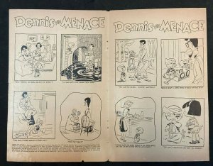 DENNIS THE MENACE #12 VINTAGE COMIC, COVER ONLY 1955