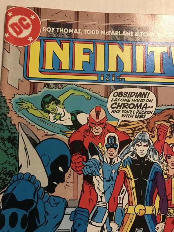 Infinity, Inc. #15 : DC 6/85 Fn; early Todd McFarlane art