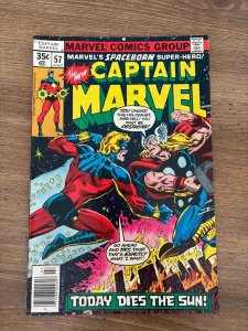 Captain Marvel # 57 VG/FN Comic Book Thor Kree Skrull 19 J274